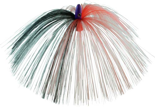 Witch Lure, Purple Bullet Head, 23g, with 7 Inch Red, Black Hair