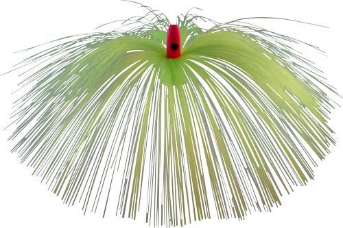 Witch Lure, Hot Pink Bullet Head, 23g, with 7 Inch Chartreuse Hair