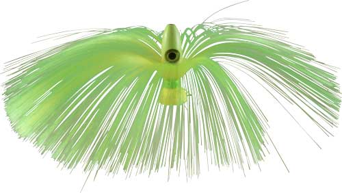 Witch Lure, Glow Bullet Head, 95g, with 7 Inch Chartreuse Hair