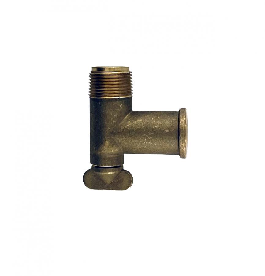 Elbow Fitting 90 Degree Brass 3/4" NPT 1" Hose End