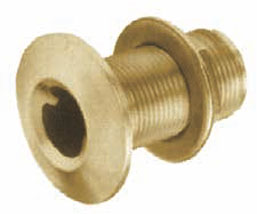 Thru-Hull Fitting Bronze with Flange Nut 1 Inch