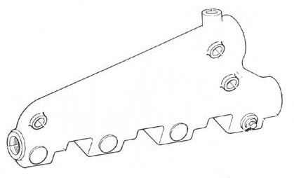 Exhaust Manifold (Right Side) 454, Crusader