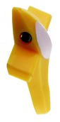 Resin Trolling Bird 4-1⁄4 Inch Yellow and White