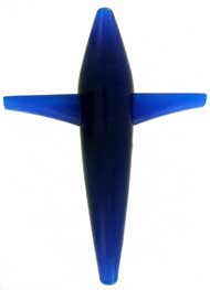Acrylic Trolling Bird 7 Inch Blue