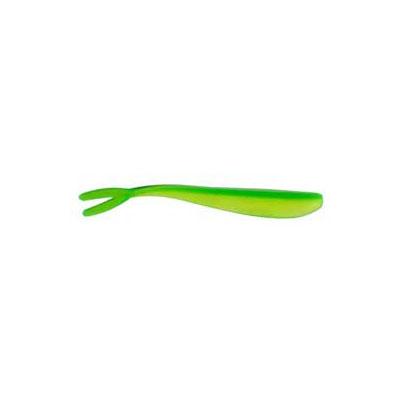 Soft Bait Shad Straight Split Tail 6 Inch Green Yellow (3-Pack)