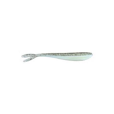 Soft Bait Shad Straight Split Tail 6 Inch Silver Pearl (3-Pack)