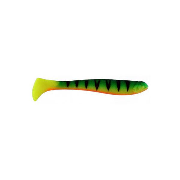 Soft Bait Shad Paddle Tail 8 Inch Green Yellow Orange