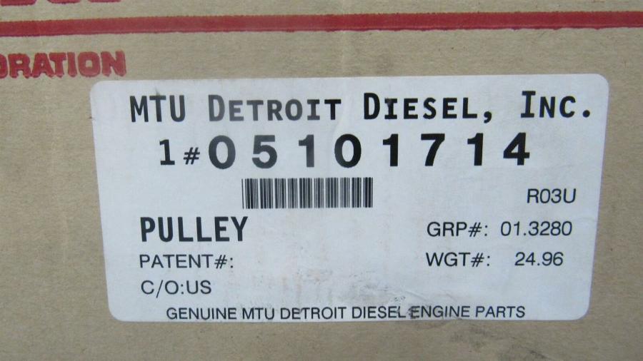 Detroit Diesel Crankshaft Pulley 3 Groove 5101714