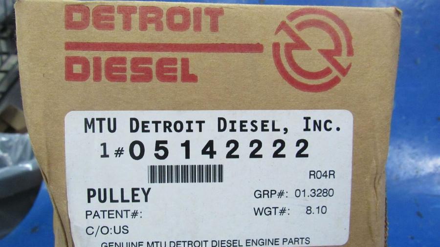 Detroit Diesel Crankshaft Pulley 5.38" 2 Groove 5142222