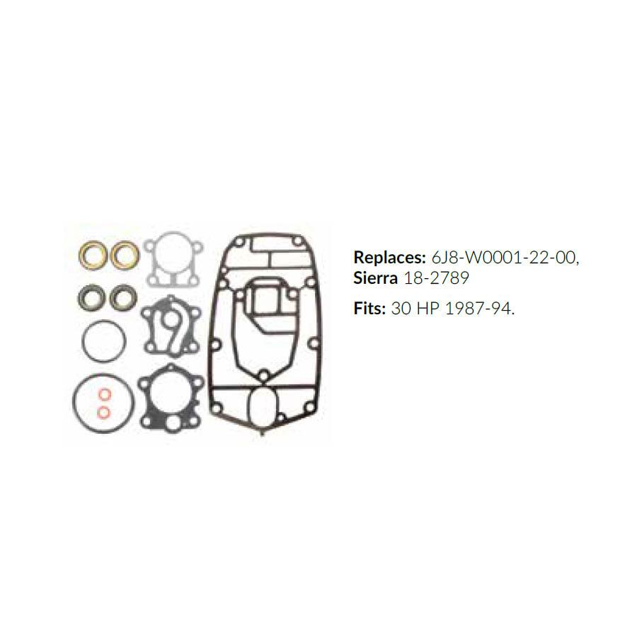 Lower Unit Seal Kit Replaces Yamaha 6L2-W0001-C3-00