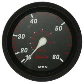 Speedometer 60 MPH, Professional Red (SE9777) 4 Inch
