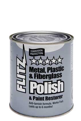 Polish Paste Metal Plastic Fiberglass 2 lb 1 Quart Can Flitz CA 03518-6
