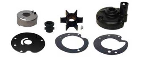 Water Pump Kit for Johnson Evinrude 40 HP 2 Cylinder Crossflow 391741