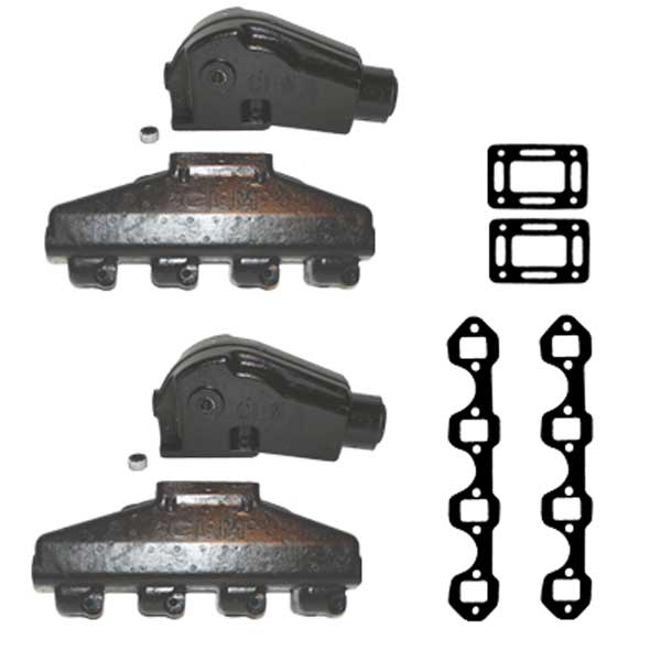 Exhaust Kit Barr Style for Ford Small Block 3 Inch Risers FM-1-83 20-0082