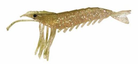 Artificial Shrimp 3-1/4'' Purple Flake 6 Pack - Almost Alive Lures