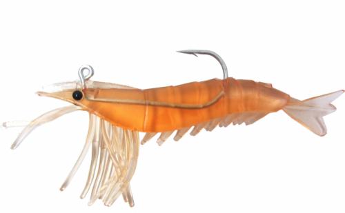 Artificial Shrimp Hook Only 3-1/4" Rootbeer 3 Pack - Almost Alive Lures