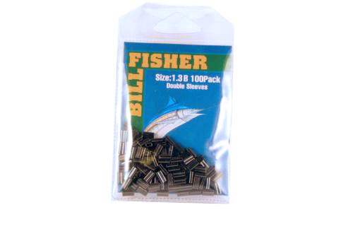 Billfisher 1.3B-100 Dbl Sleeve Blk 125/130Lb Mono 100Pk