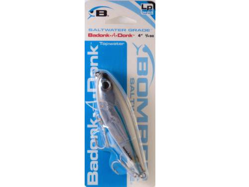 Bomber BSWDTL4341 Badonk A Donk Topwater 4" 3/4oz Silver Mullet