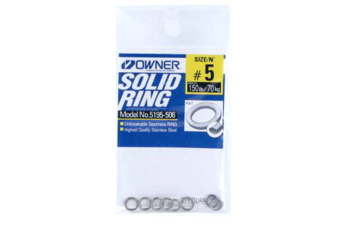 Owner 5195-506 Solid Unbreakable Rin 8Pk Sz5 150Lb Stainless