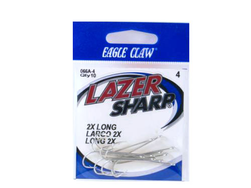 Eagle Claw Lazer Sharp 2X Treble Hooks