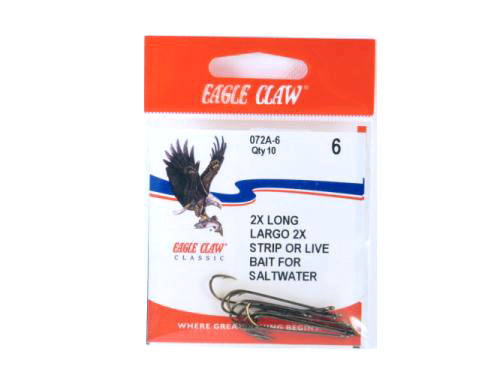 Eagle Claw Double Hook Set 7/0 Wm1020 Hooks 480lb SS Cable