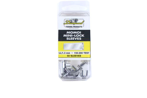 Momoi 90505 Mini Lock Sleeve Sz LL 130-150Lb Mono 50Pk