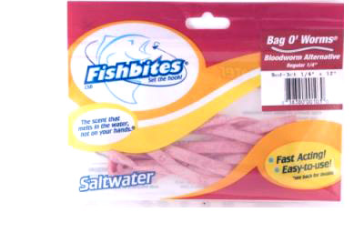 Fish Bites 0103 Bag O'Worms 3Pk Red Bloodworm-Fast Acting
