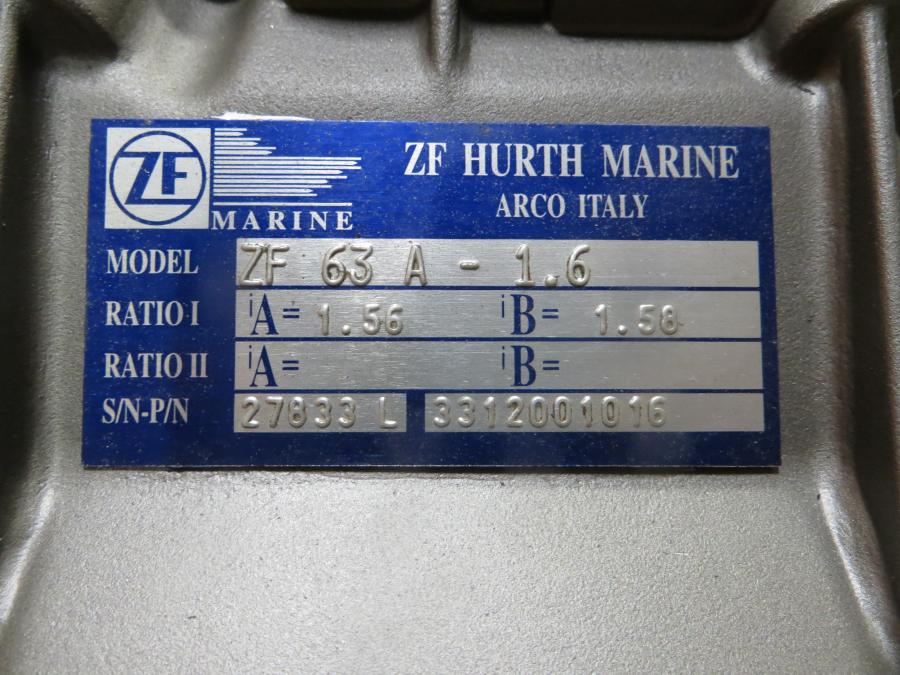 Marine Transmission, ZF Hurth HSW630A 1.6:1 Ratio