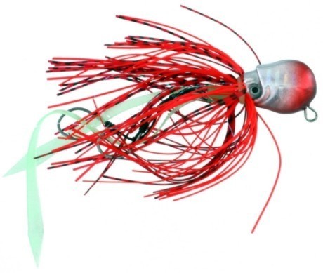 Vertical Jig Octopus Red/Silver 1.4 ounce - Almost Alive Lures