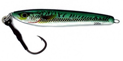 Vertical Jig Regulus Green/Silver 7 ounce - Almost Alive Lures