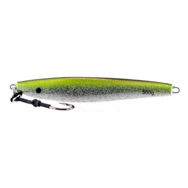 Vertical Jig Regulus Green/Silver Glitter 17.5 ounce - Almost Alive Lures