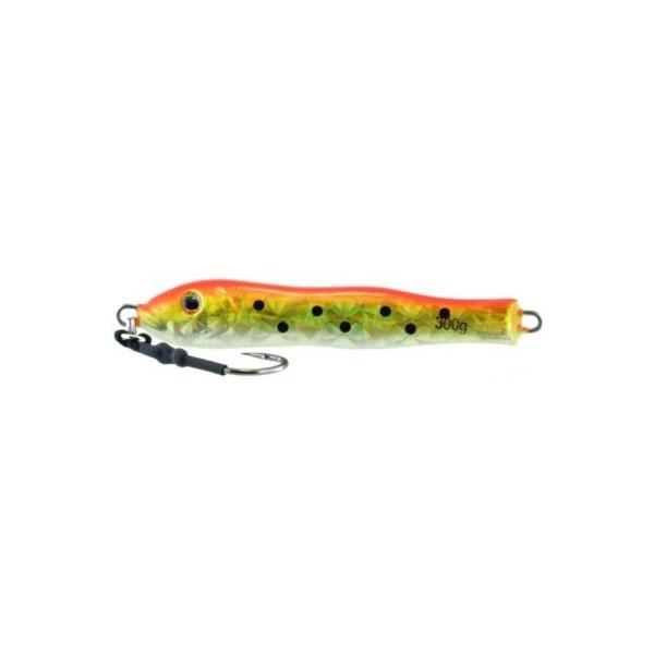 Vertical Jig Kuma Orange/Yellow/Flash 10.5 ounce - Almost Alive Lures