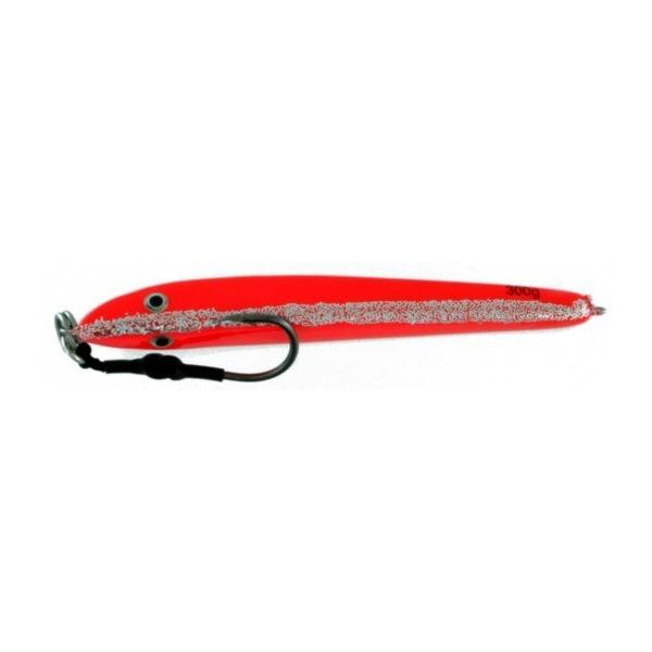Vertical Jig Jabbah Red/Glitter 10.5 ounce - Almost Alive Lures