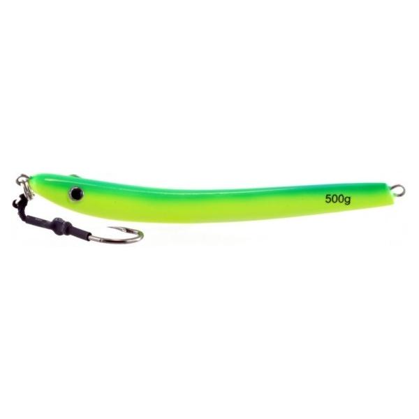 Vertical Jig Jabbah Green/Chartreuse 17.5 ounce - Almost Alive Lures