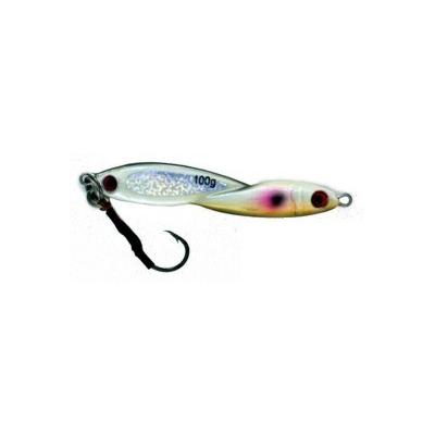 Vertical Jig Okul Brown/White/Flash 3.5 ounce - Almost Alive Lures