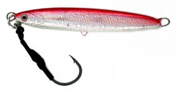 Vertical Jig Arm Red/Flash 4.4 ounce - Almost Alive Lures