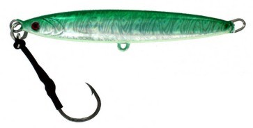 Vertical Jig Arm Green/Flash 5.3 ounce - Almost Alive Lures