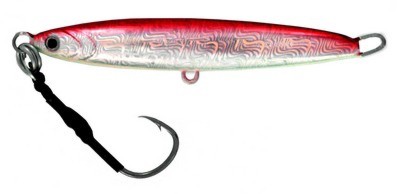 Vertical Jig Arm Red/Flash 7 ounce - Almost Alive Lures