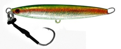 Vertical Jig Arm Green/Gold/Flash 7 ounce - Almost Alive Lures
