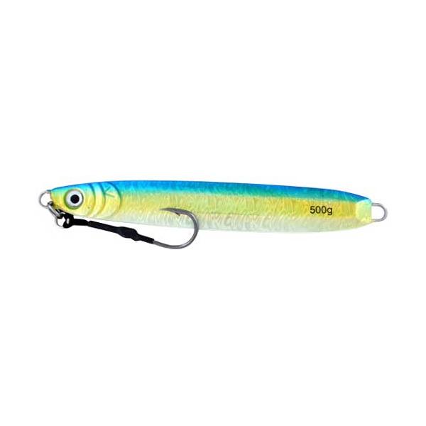 Vertical Jig Etamin Blue/Green/Flash 17.5 ounce - Almost Alive Lures
