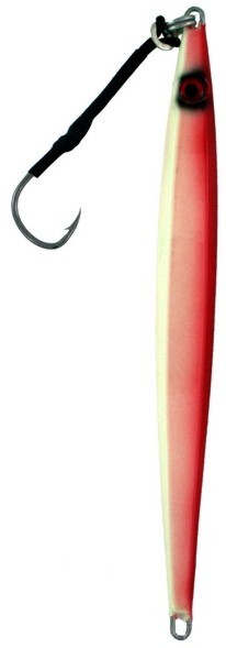 Vertical Jig Rigel Burgandy/Glow 12.4 ounce - Almost Alive Lures