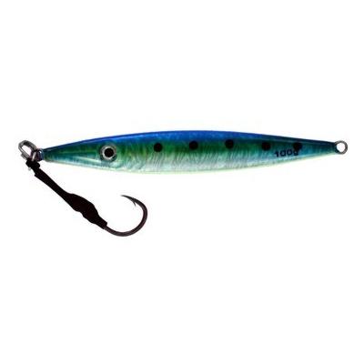 Vertical Jig Garnet Star Green/Flash/Glow 3.5 ounce - Almost Alive Lures