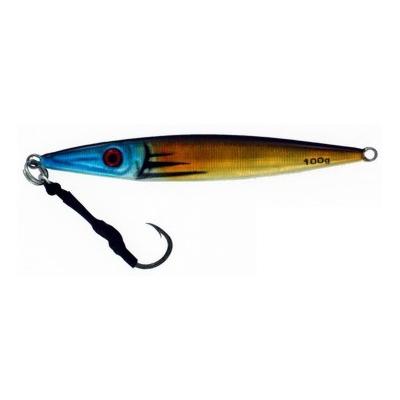 Vertical Jig Garnet Star Blue/Gold/Glow 3.5 ounce - Almost Alive Lures