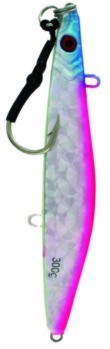 Vertical Jig Zosma Pink/Blue/Glow 10.5 ounce - Almost Alive Lures