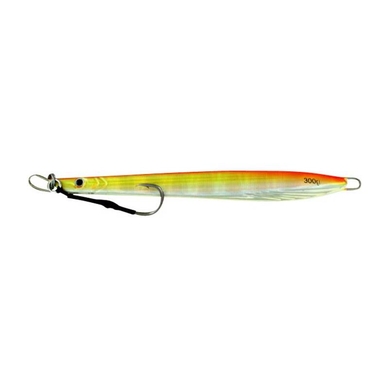 Vertical Jig Cursa II Orange/Yellow Flash 10.5 ounce - Almost Alive Lures