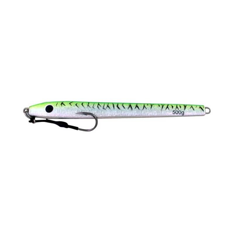 Vertical Jig Media Green/Striped 17.5 ounce - Almost Alive Lures
