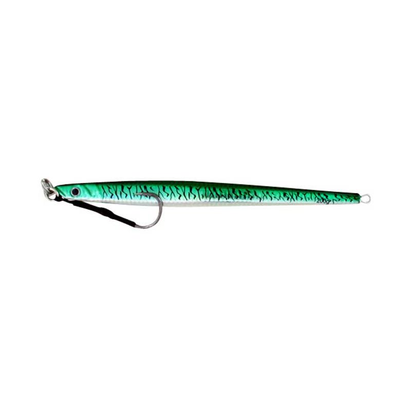 Vertical Jig Rana II Green/Striped Flash 7 ounce - Almost Alive Lures