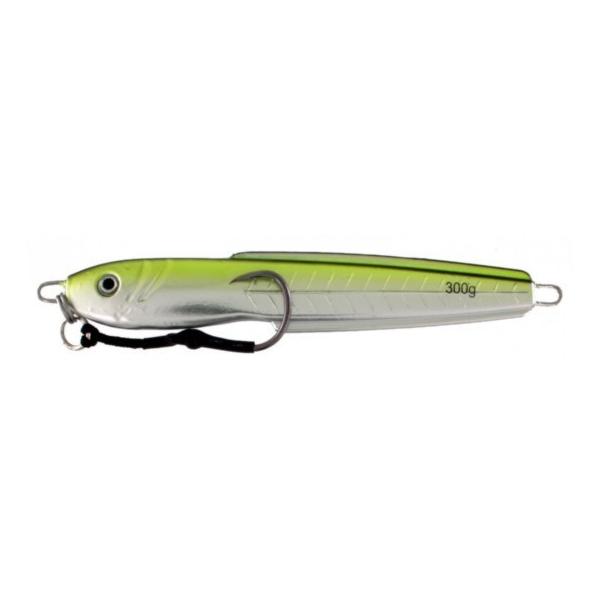 Vertical Jig Rukbat Green/Silver 10.5 ounce - Almost Alive Lures