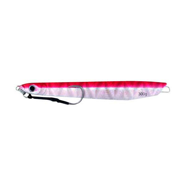 Vertical Jig Merak Red/Silver Flash 10.5 ounce - Almost Alive Lures