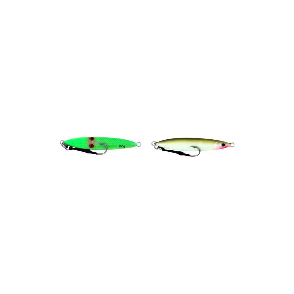 Vertical Jig Sinistra Bright Green/Olive 5.25 ounce - Almost Alive Lures